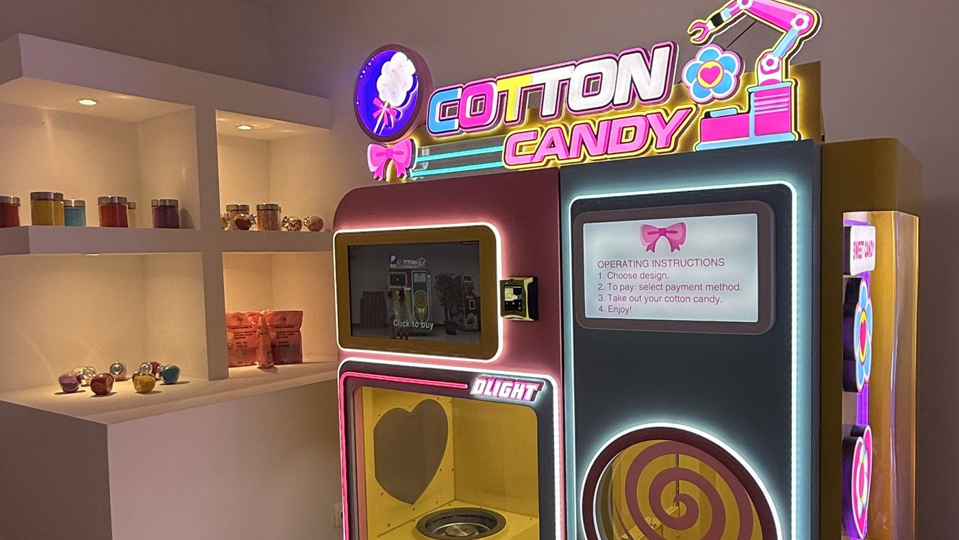 Μηχανή Cotton Candy Club σε κατάστημα